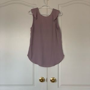 Frilly dressy tank top